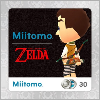 arc et carquois de Link Legend of Zelda dans Miitomo