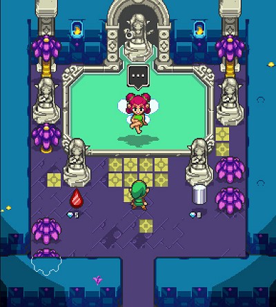 fontaine de petites fées dans Cadence of Hyrule