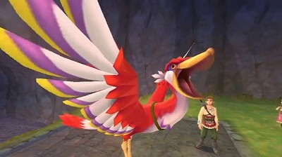 Link et son oiseau rouge