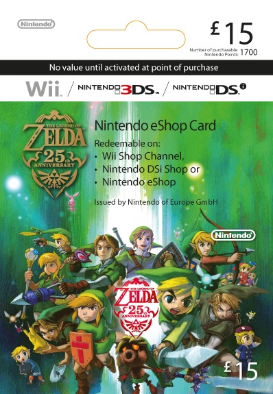 carte eShop différents Link