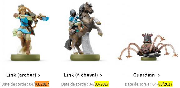 amiibos Breath of the Wild