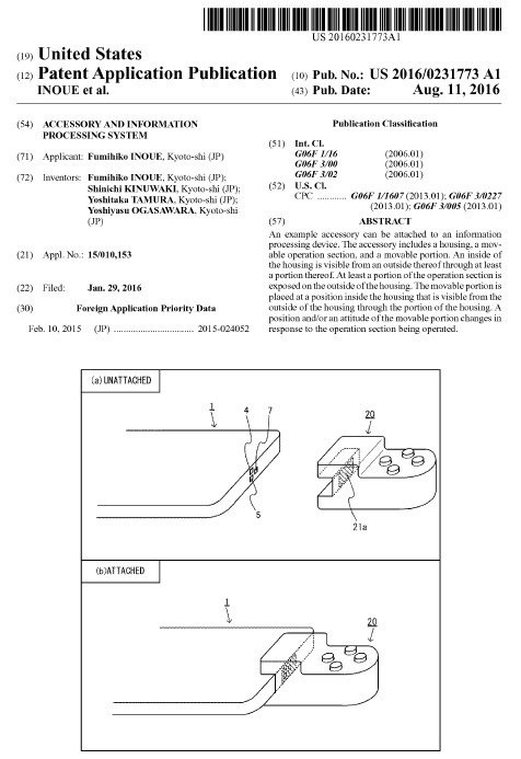 brevet Nintendo NX