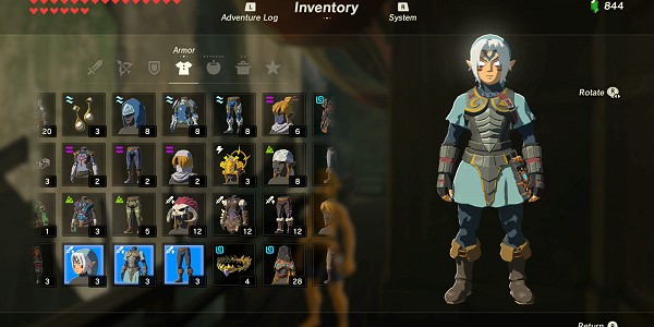 Costumes des amiibos dans Breath of the Wild