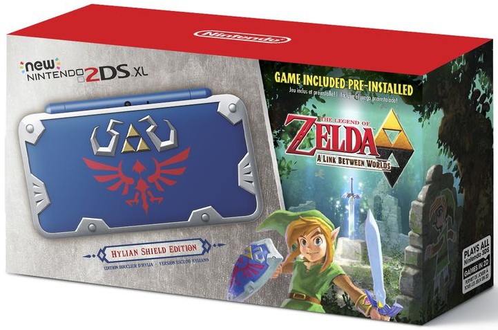 New Nintendo 2DS XL Hylian Shield Edition