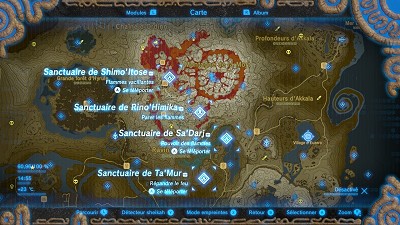 Sanctuaires dans la Montagne goron dans Breath of the Wild