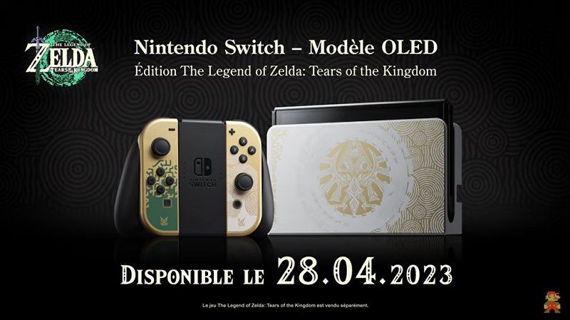 Switch aux couleurs de Tears of the Kingdom sortira le 28 avril