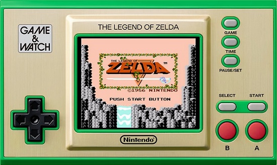 console Game & Watch Zelda 35ème anniversaire