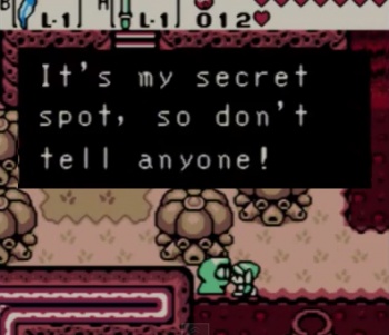 Oracle of Seasons it's a secret to everybody