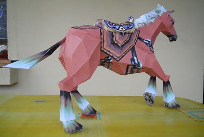 papercraft Epona d'Ocarina Of Time