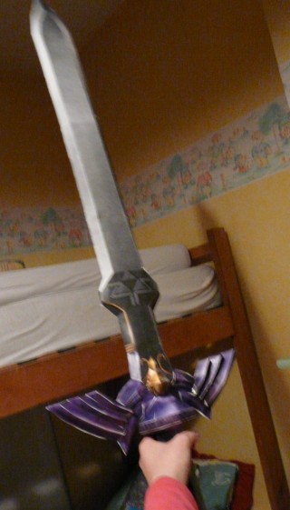 papercraft Master Sword grandeur nature