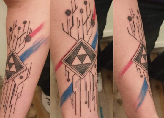 tatouage tatouage de la Triforce