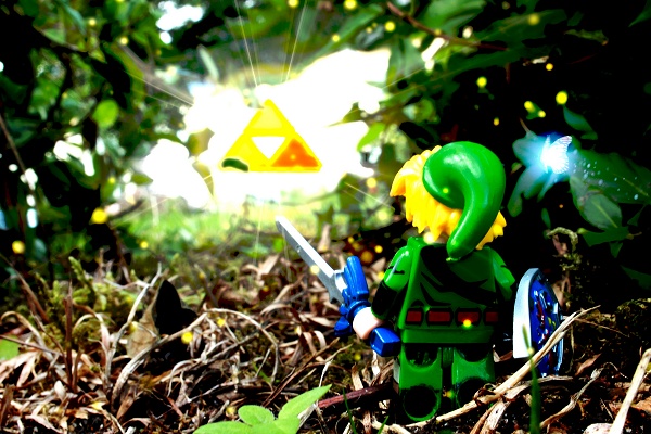 création photo avec figurine de Link