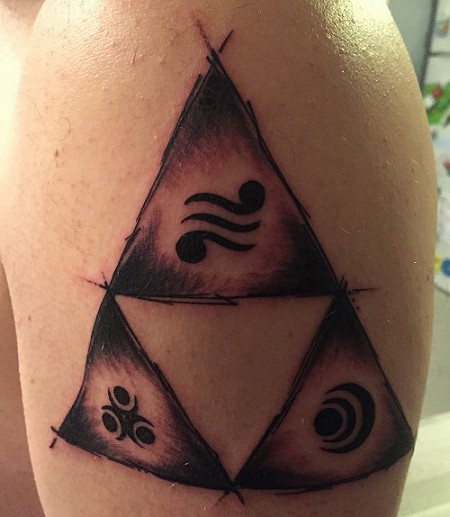 tatouage tatouage de la Triforce