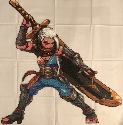 Impa d'Hyrule Warriors en perles Impa d'Hyrule Warriors en perles