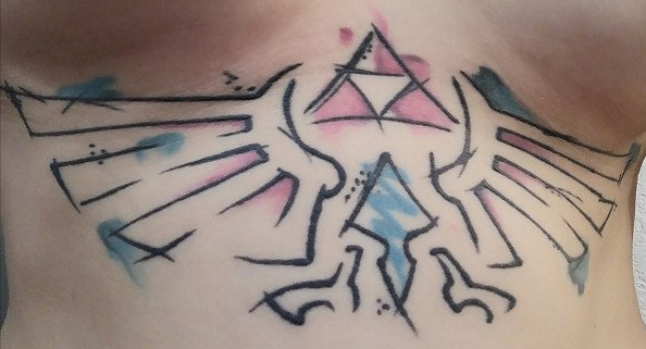 tatouage tatouage de la Triforce