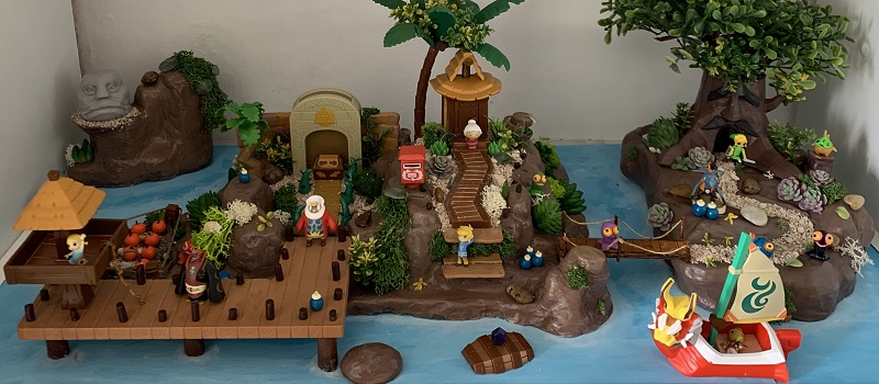 création avec les personnages de The Wind Waker