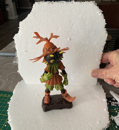 diorama avec figurine Skull Kid