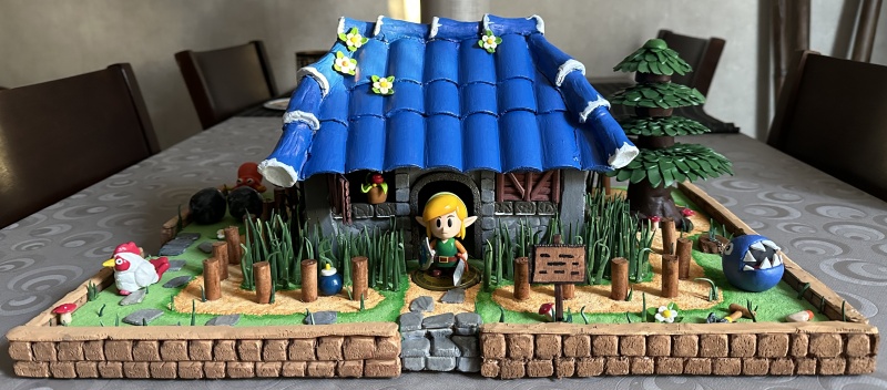 diorama avec figurine Skull Kid