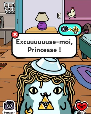 Triforce et phrase dans kleptoCats