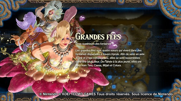 Grandes Fées dans Hyrule Warriors: l'Ère du Fléau