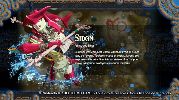 Sidon dans Hyrule Warriors: l'Ère du Fléau