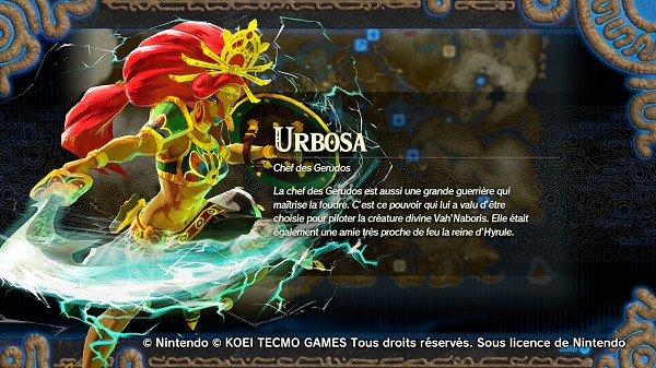 Urbosa dans Hyrule Warriors: l'Ère du Fléau