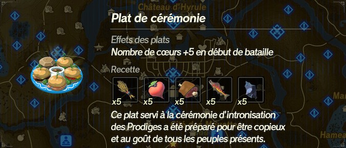 Plat de cérémonie dans Hyrule Warriors: l'Ère du Fléau