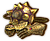 Gantelets d'or
