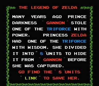 introduction de Legend of Zelda