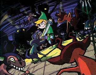une bataille dans The Wind Waker