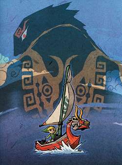 l'ombre de Ganondorf dans The Wind Waker