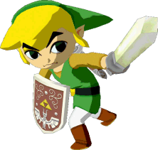 Notre cher héros Link dans The Wind Waker!