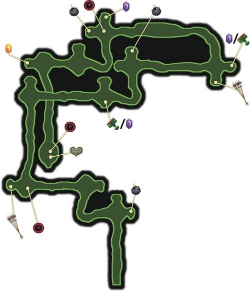 carte grotte Lac Hylia