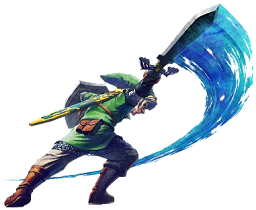 Link en action dans Skyward Sword