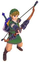 Link utilise l'arc