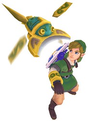 Link lance le scarabée