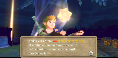 Tu as obtenu un cristal de gratitude