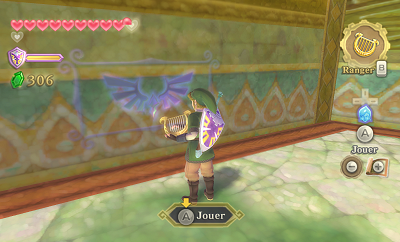 Link devant un mur mystérieux