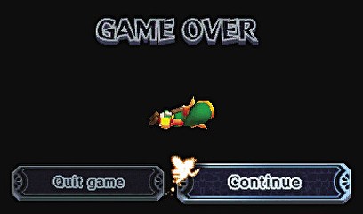 jamais game over grâce au Palais de Zelda game over
