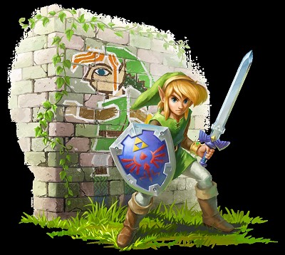 Link se colle aux murs