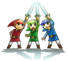 3 Link et 3 épées
