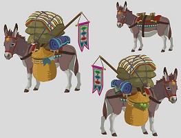 Des ânes porteurs dans Breath of the Wild