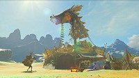 Link dans un camp de fortune dans Breath of the Wild
