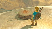 Link devant une sorte de souche bien étrange dans Breath of the Wild