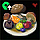 Assiette fruits et champis enduro Breath of the Wild