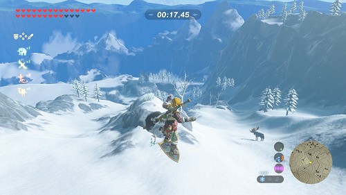 Jeu Glisse sur bouclier dans Breath of the Wild