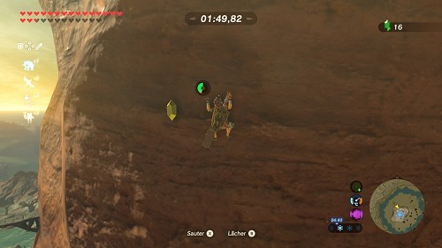 Jeu La super paroi de fer dans Breath of the Wild