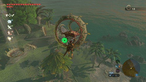 Jeu Vol dans les anneaux dans Breath of the Wild