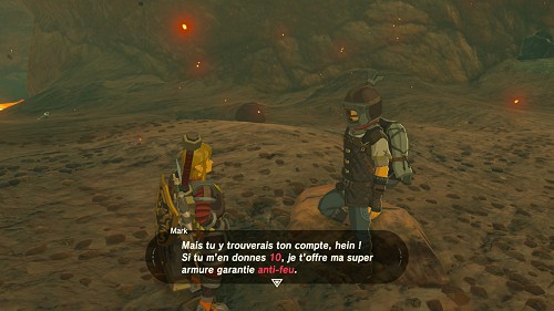 mission Sus aux lézards ignifus dans Breath of the Wild