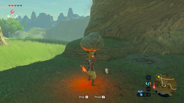 rubis argenté au sol Breath of the Wild